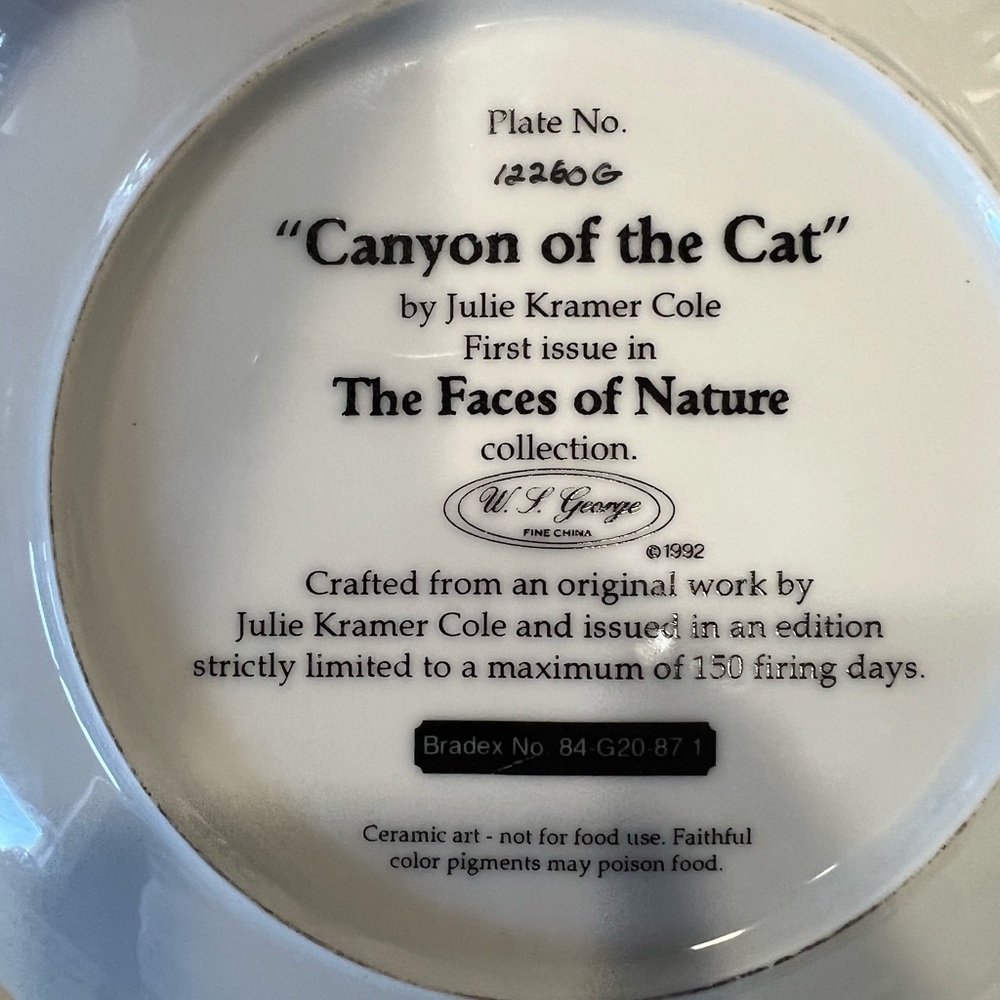 First Issue in THE FACES OF NATURE Collection "CANYON OF THE CAT - Picture 2 of 6